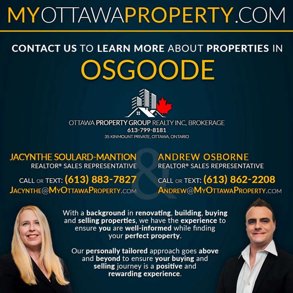 Contact Us to learn more about the Osgoode market!