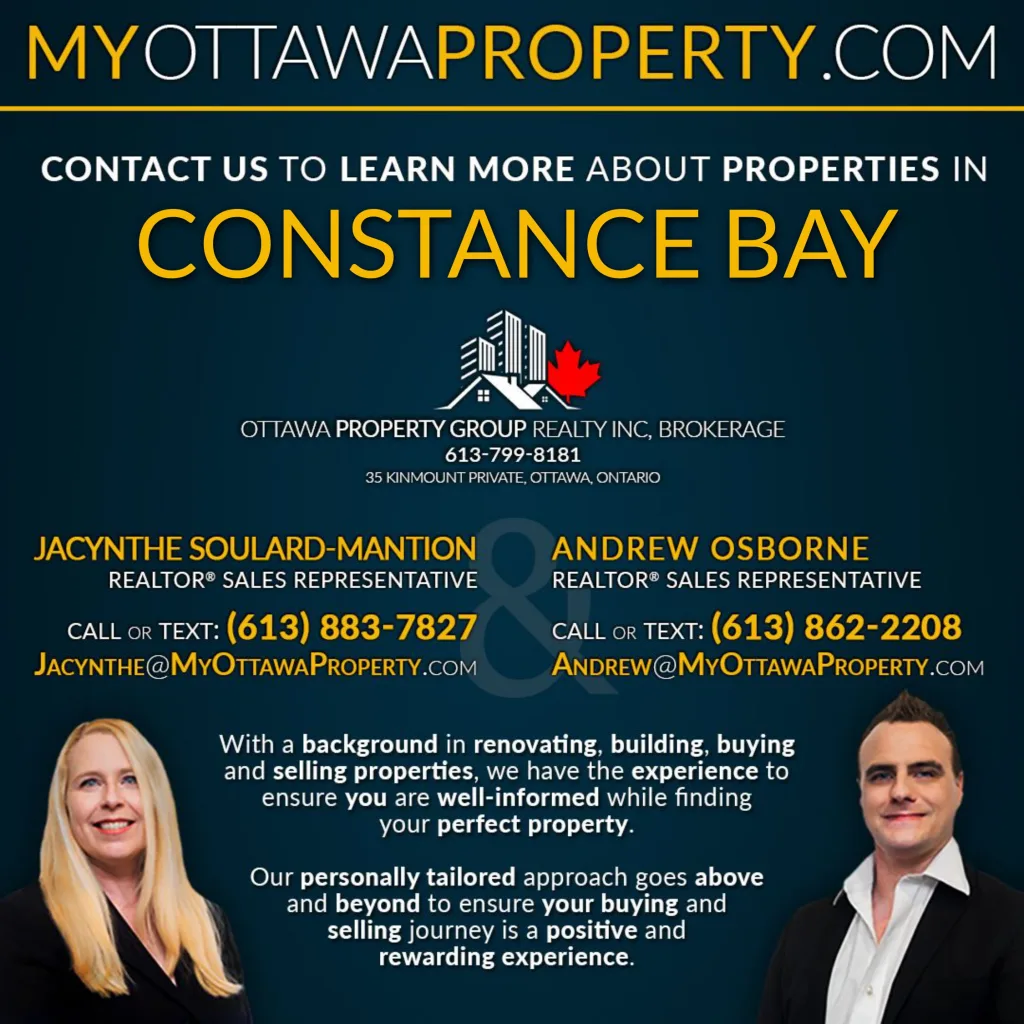 Constance Bay Real Estate Market Statistics for August 2023