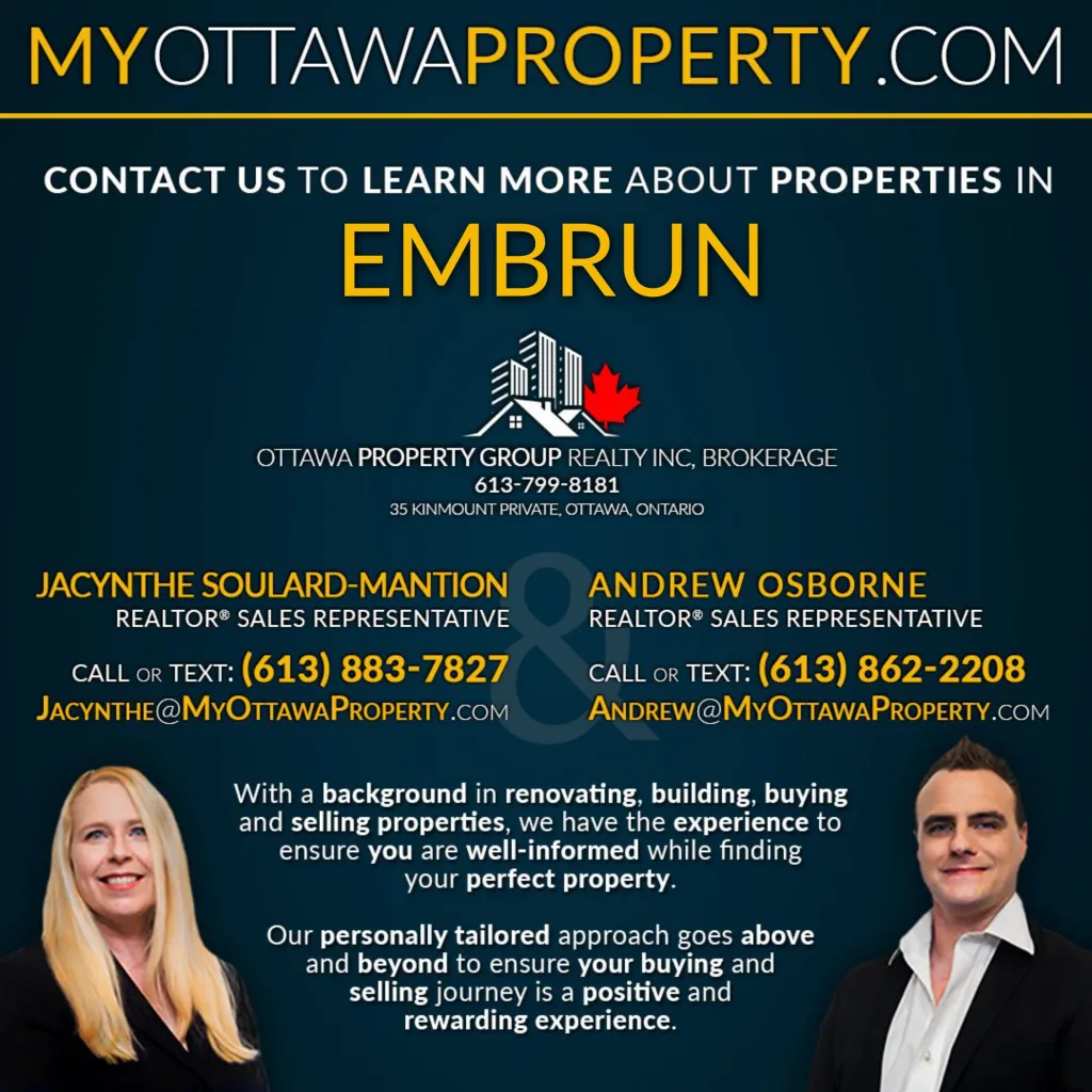 Embrun Real Estate Market Statistics for August 2023